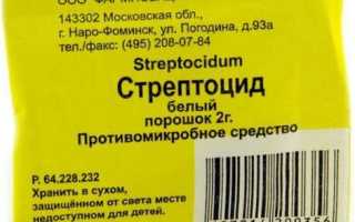 Можно ли ожог присыпать стрептоцидом