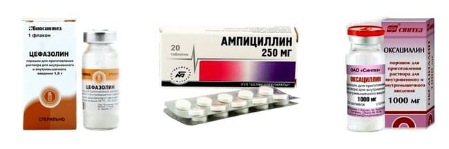 3 вида антибиотиков